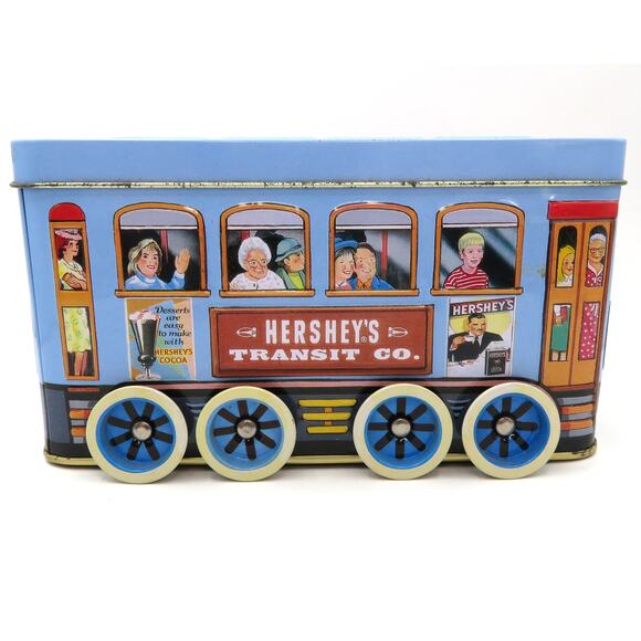Hershey’s Collectible Vehicle Series Tin Canister #2 Trolley Transit Co. 2000 - Picture 2 of 11